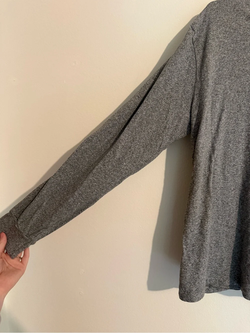 Polo Ralph Lauren Mens M grey long sleeve shirt: red logo casual comfort lounge